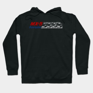 MX5-Forum logo Rojo+Azul+Gris Hoodie